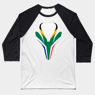 springbok Face South Africa Baseball T-Shirt